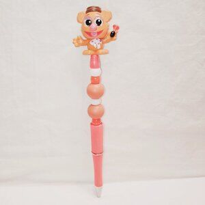 Disney Doorable- Fozzie- Handmade Beaded Pen Muppets